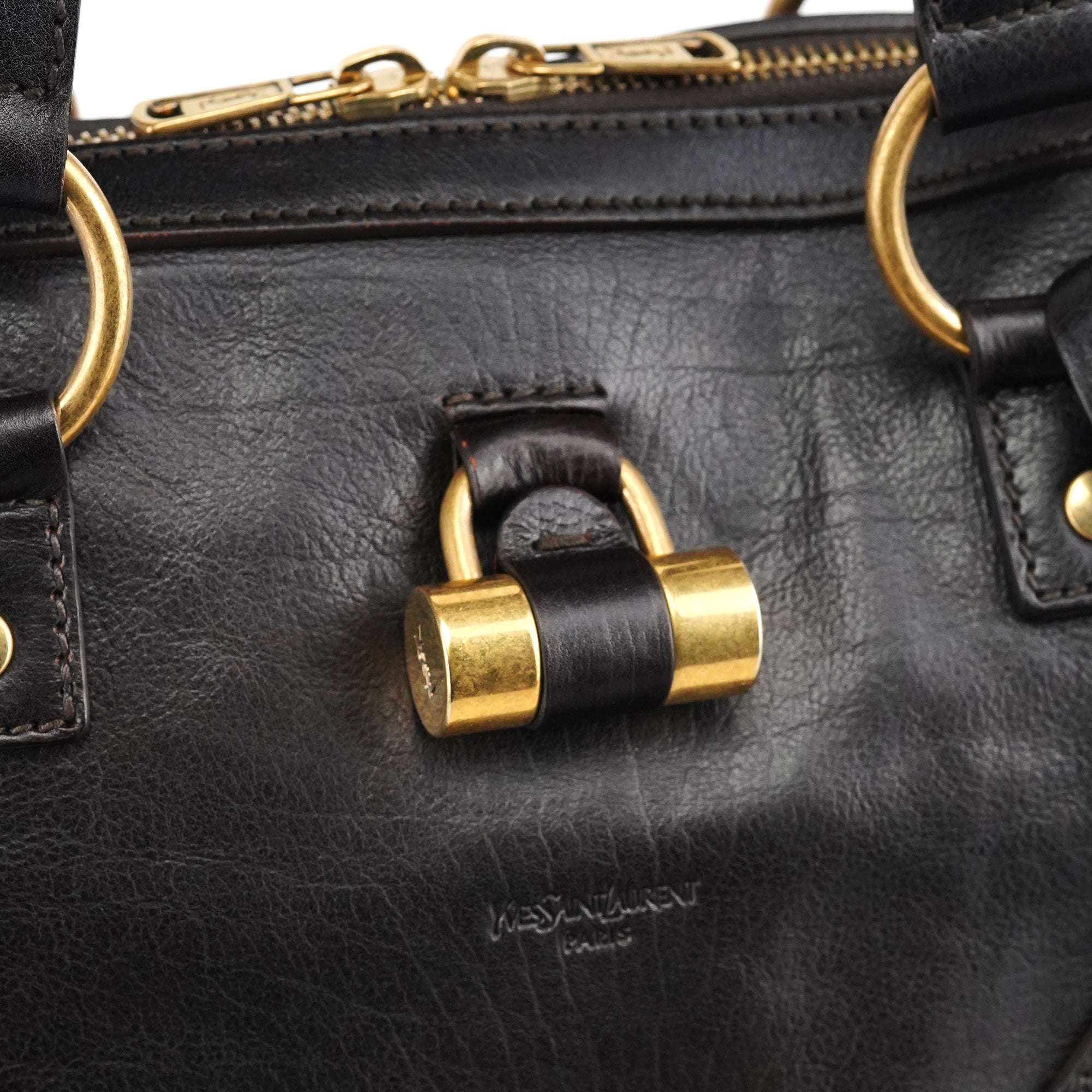 Dark Brown Leather Muse Tote Bag