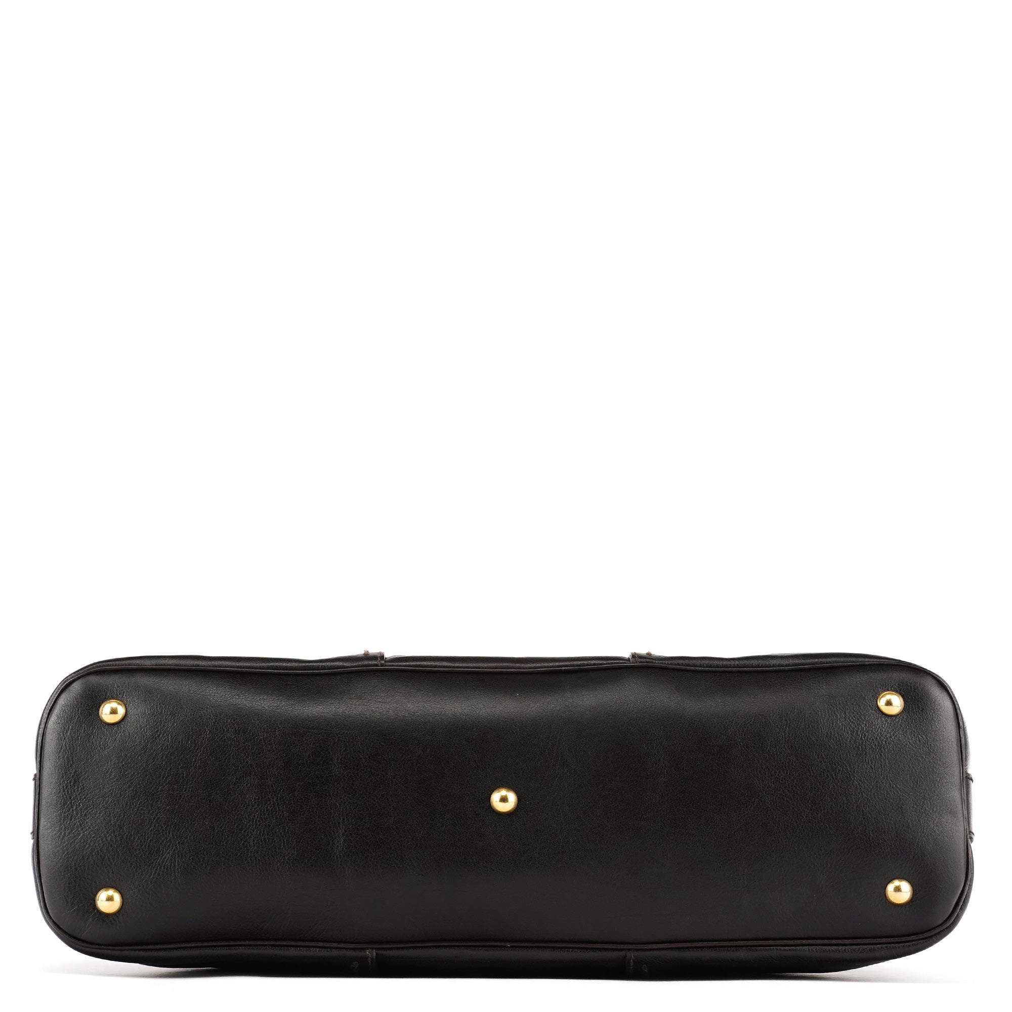 Dark Brown Leather Muse Tote Bag