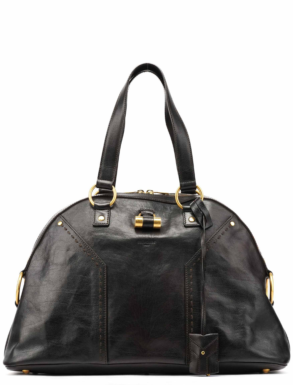 Dark Brown Leather Muse Tote Bag