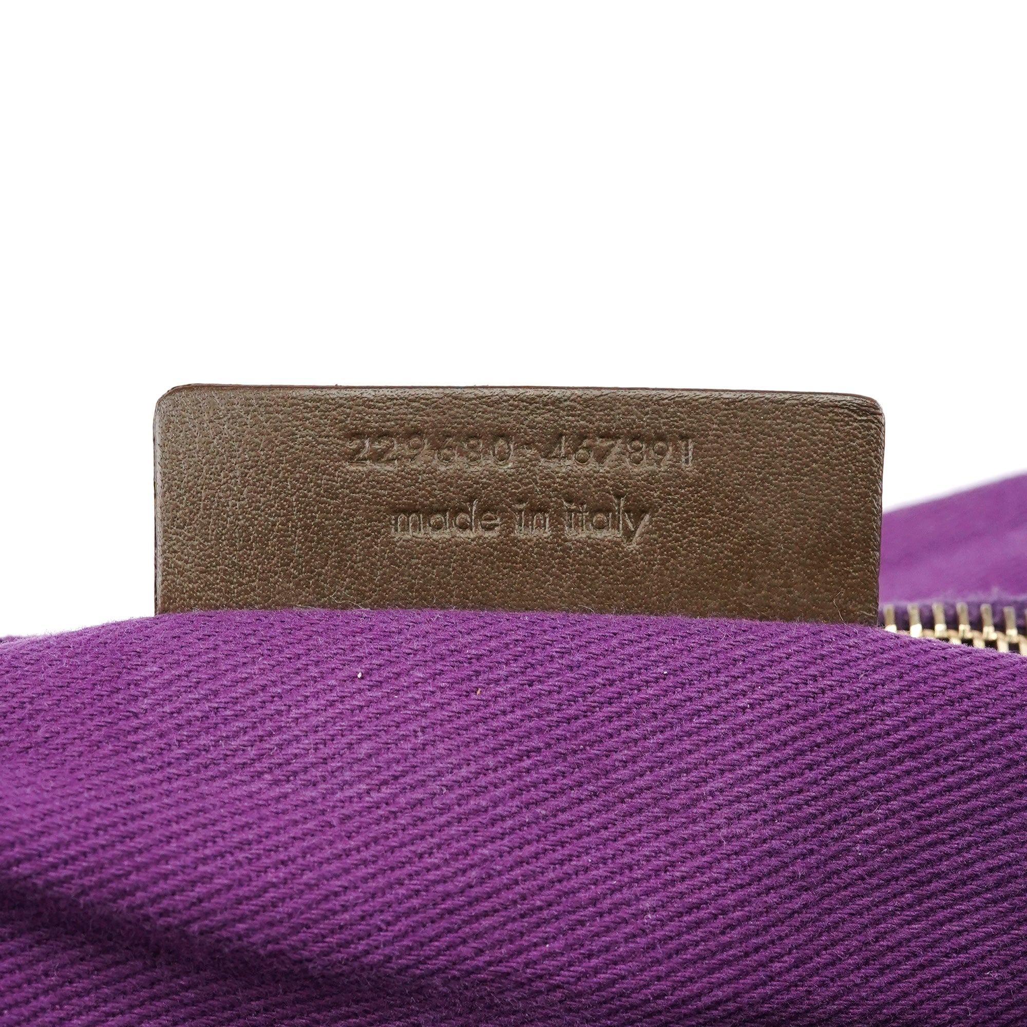 Dark Green Purple Leather Muse Two Bag