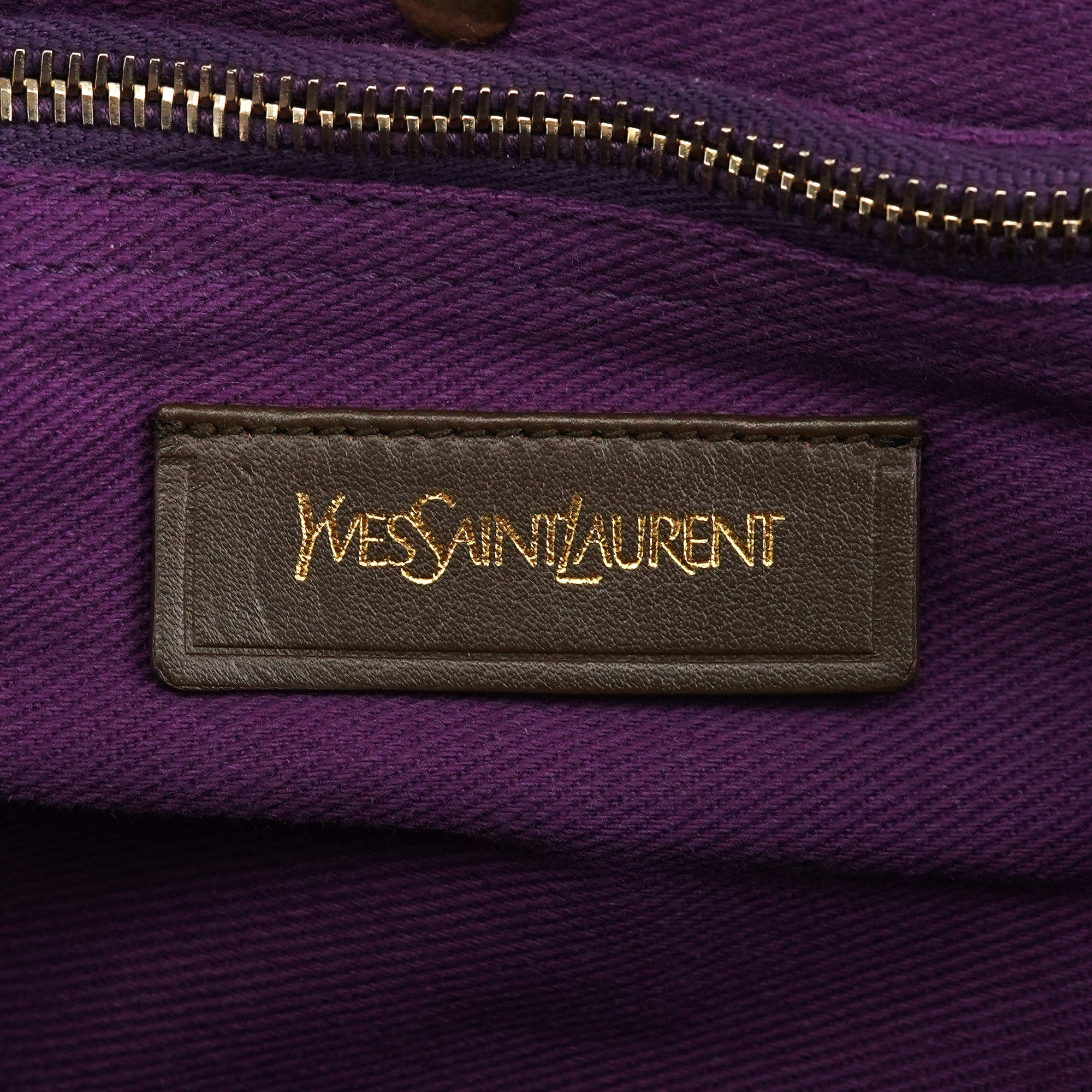 Dark Green Purple Leather Muse Two Bag