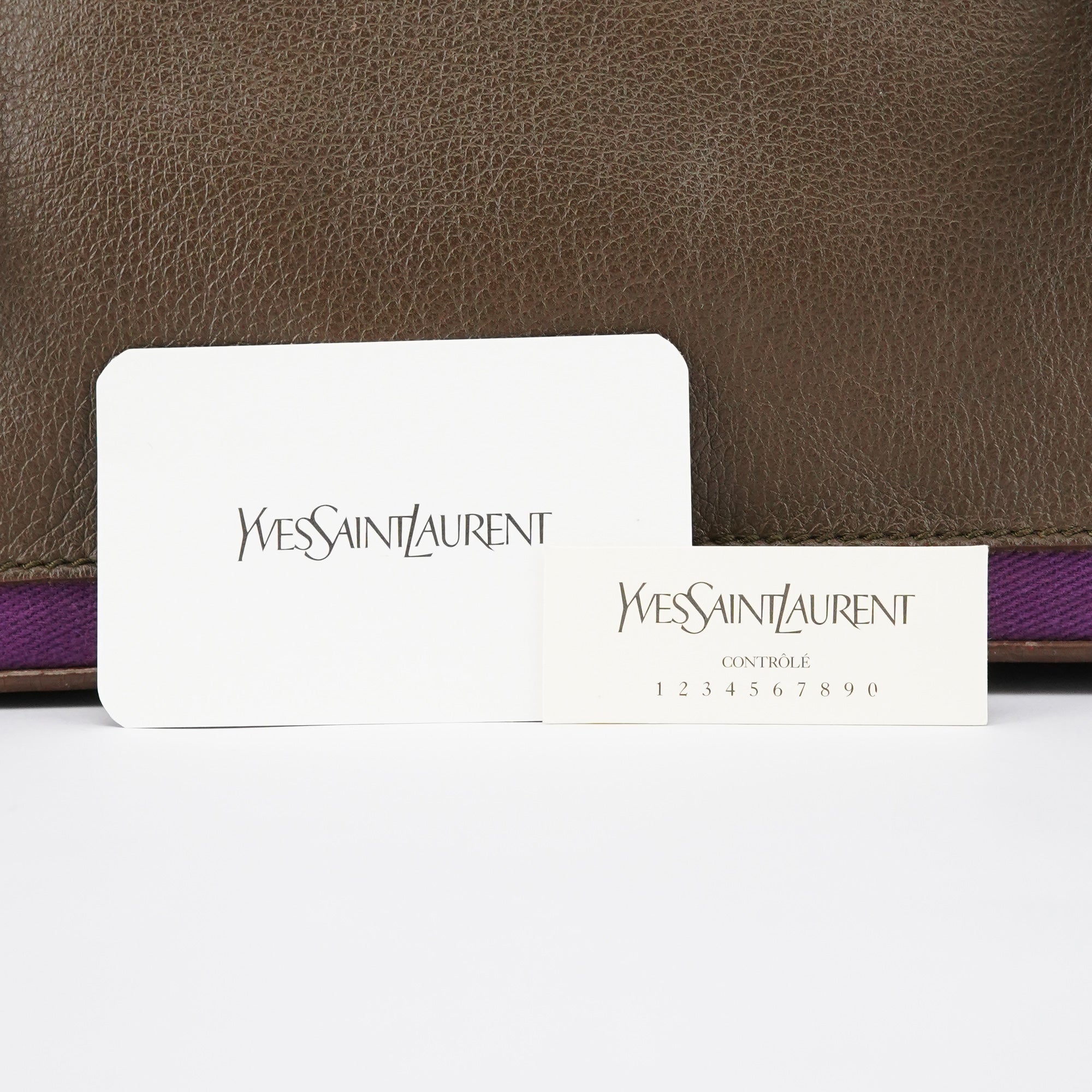 Dark Green Purple Leather Muse Two Bag