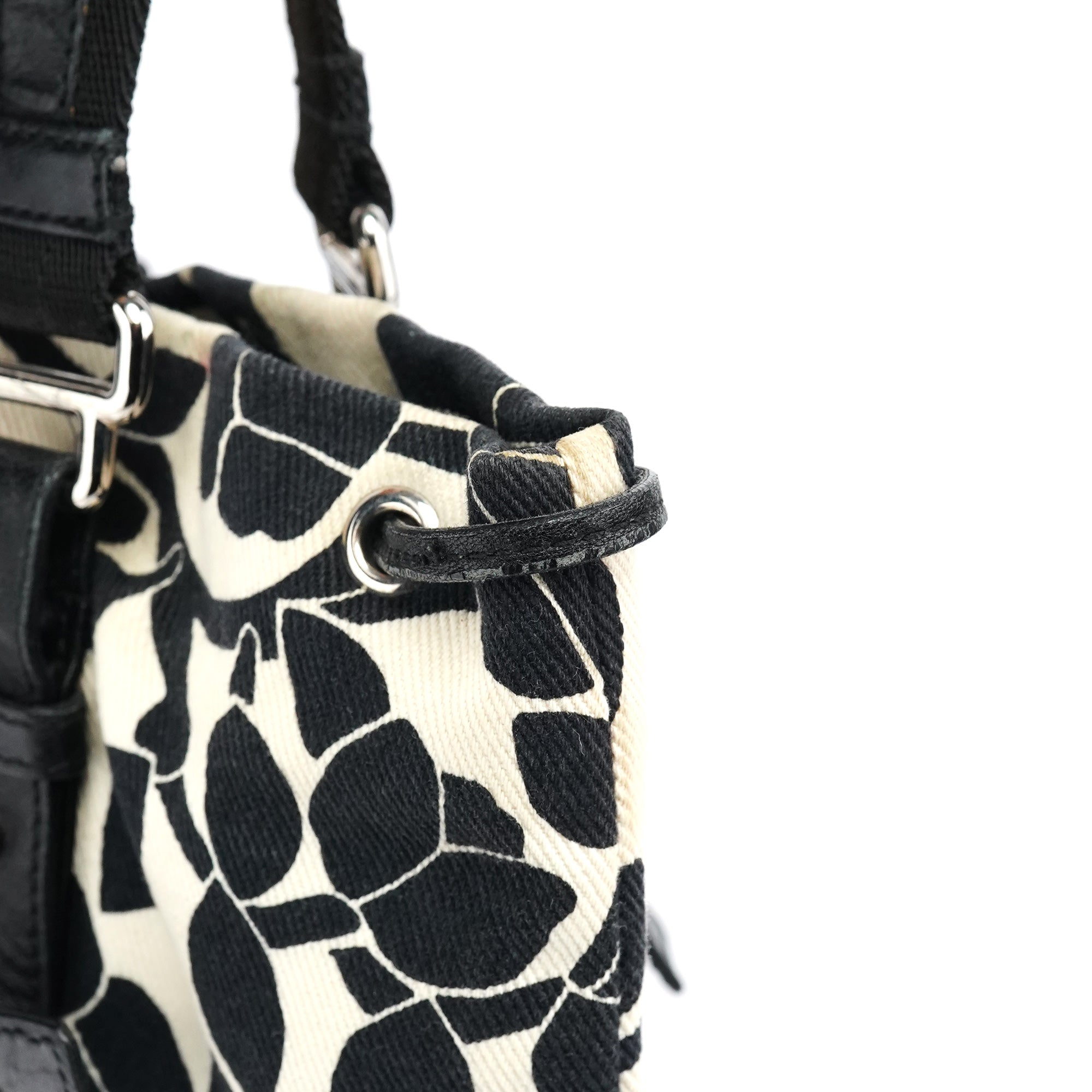 Floral Canvas YSL Tote Bag