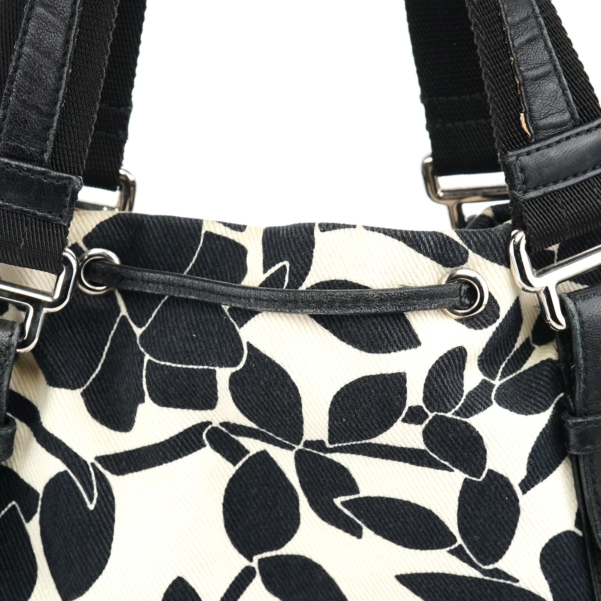 Floral Canvas YSL Tote Bag