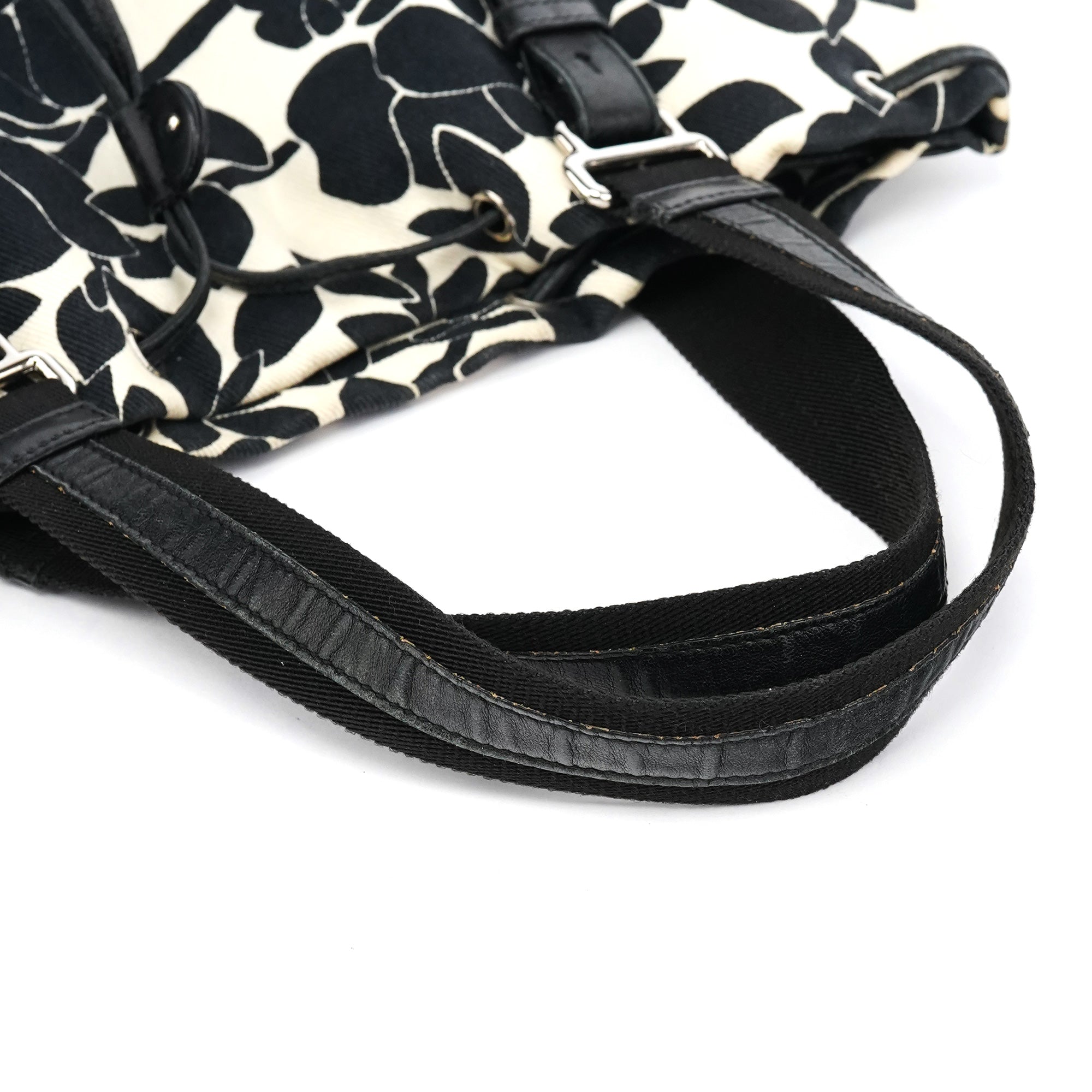 Floral Canvas YSL Tote Bag