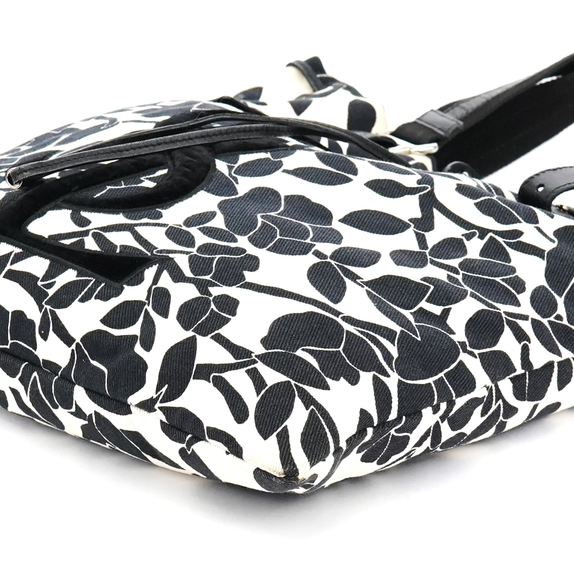 Floral Canvas YSL Tote Bag