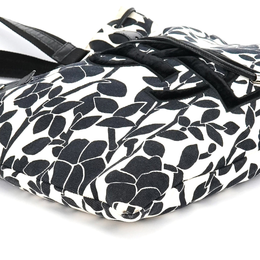 Floral Canvas YSL Tote Bag
