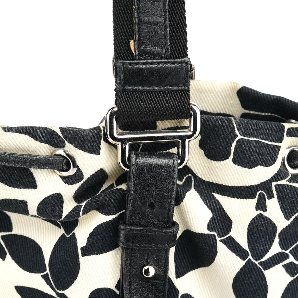 Floral Canvas YSL Tote Bag