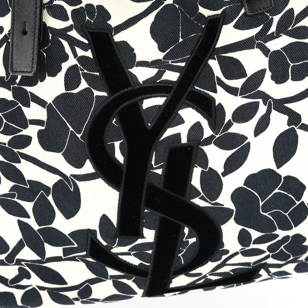 Floral Canvas YSL Tote Bag