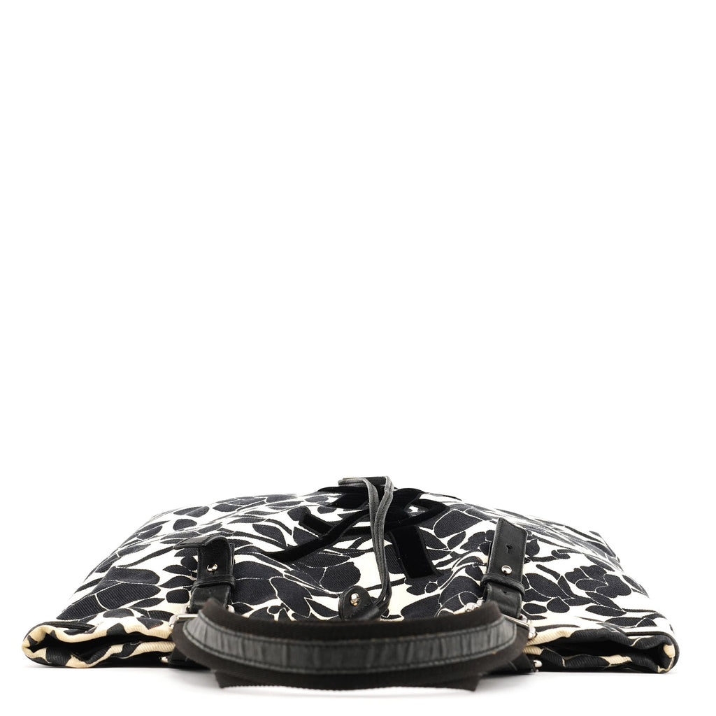 Floral Canvas YSL Tote Bag