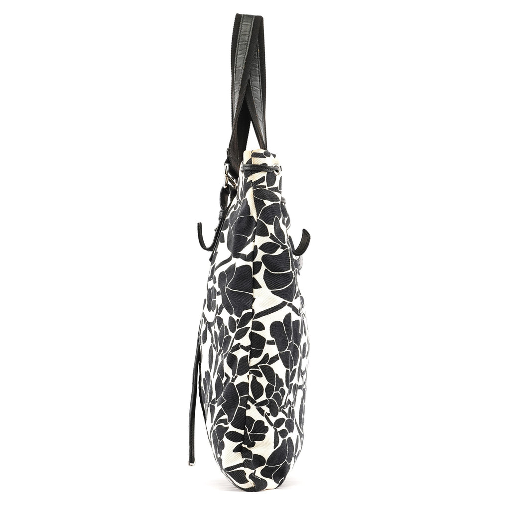 Floral Canvas YSL Tote Bag