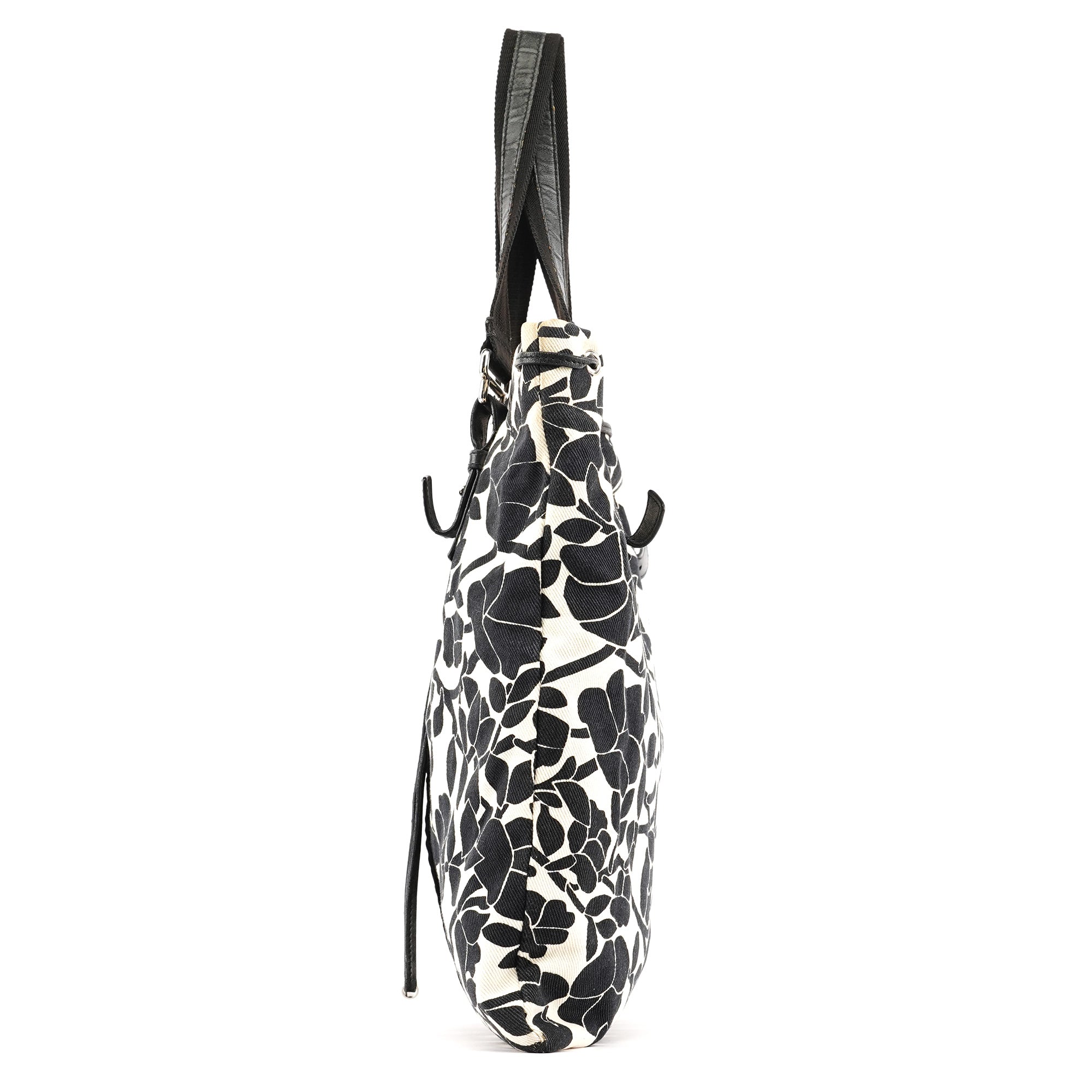 Floral Canvas YSL Tote Bag