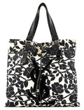 Floral Canvas YSL Tote Bag