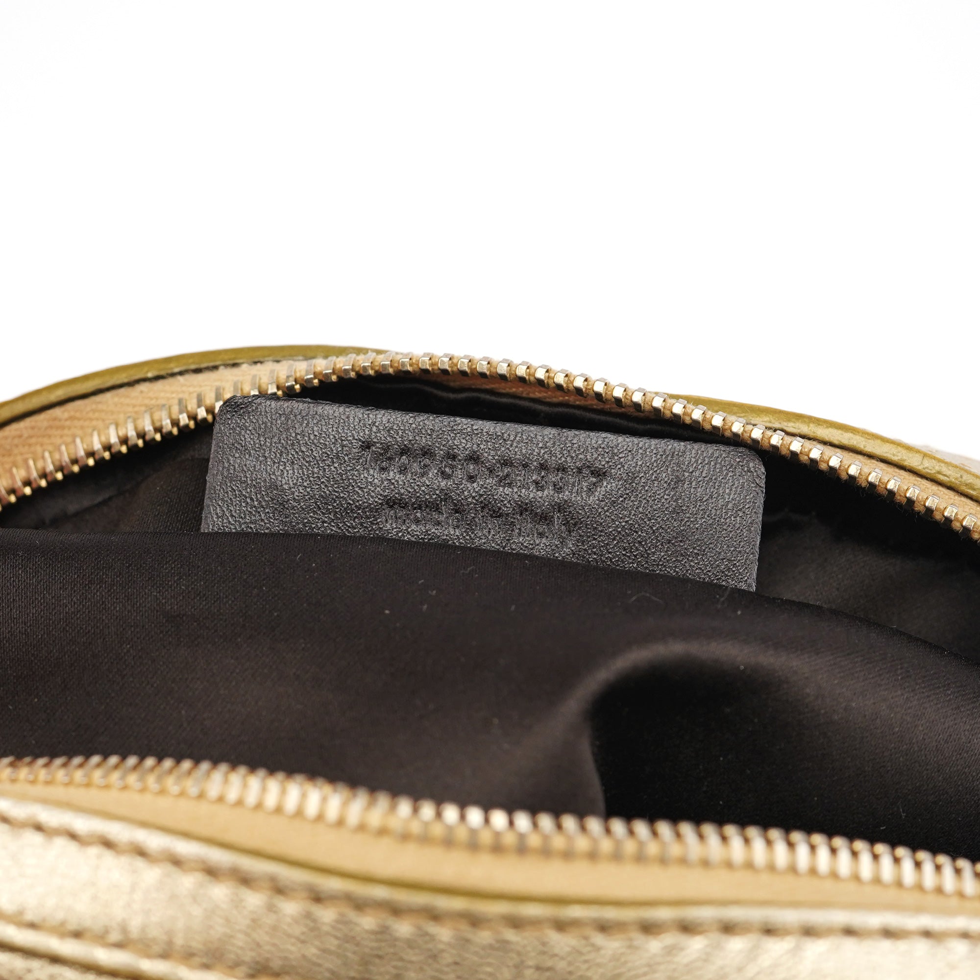 Gold Leather Muse Tote Bag
