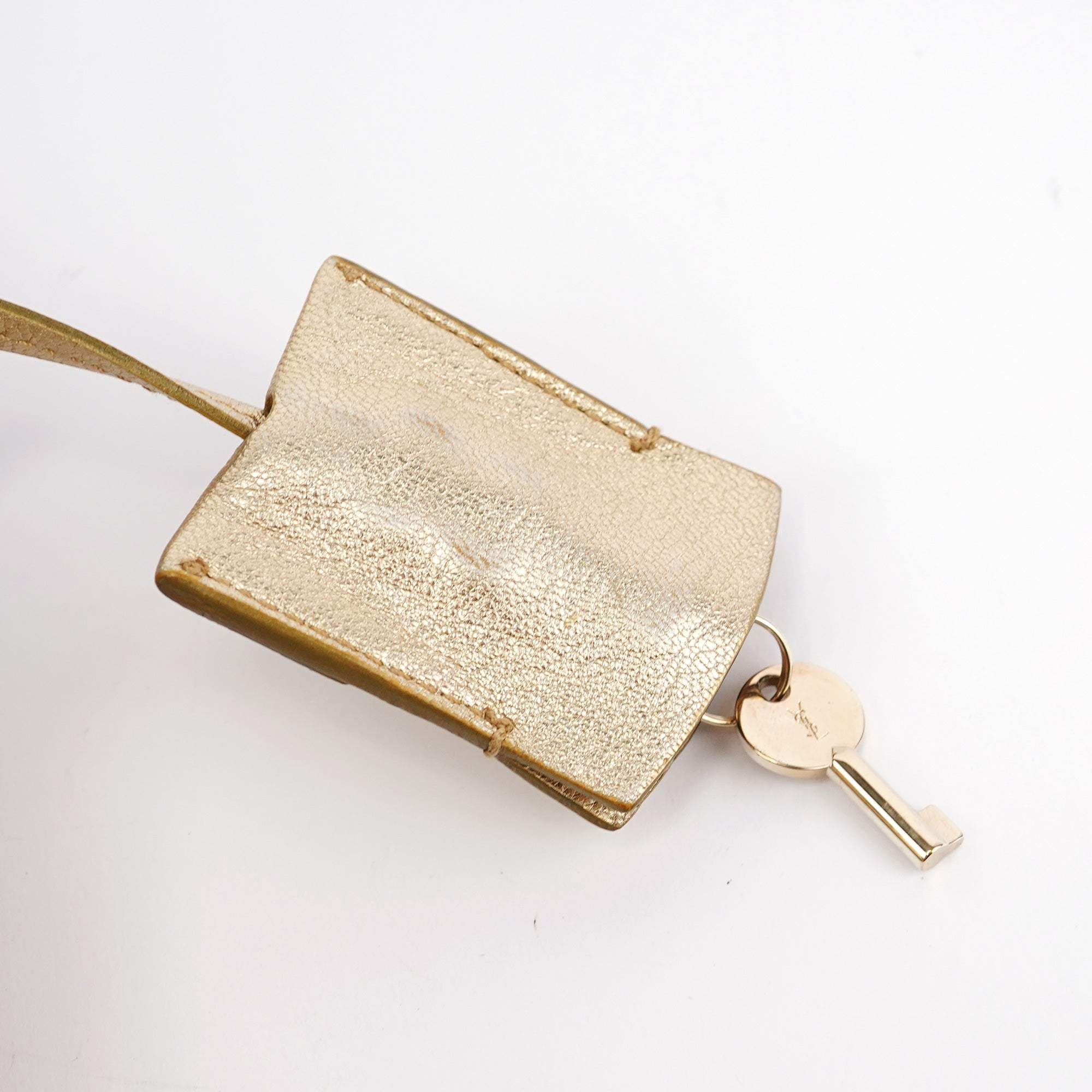 Gold Leather Muse Tote Bag