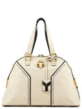 156464 Ivory Leather Muse Tote Bag