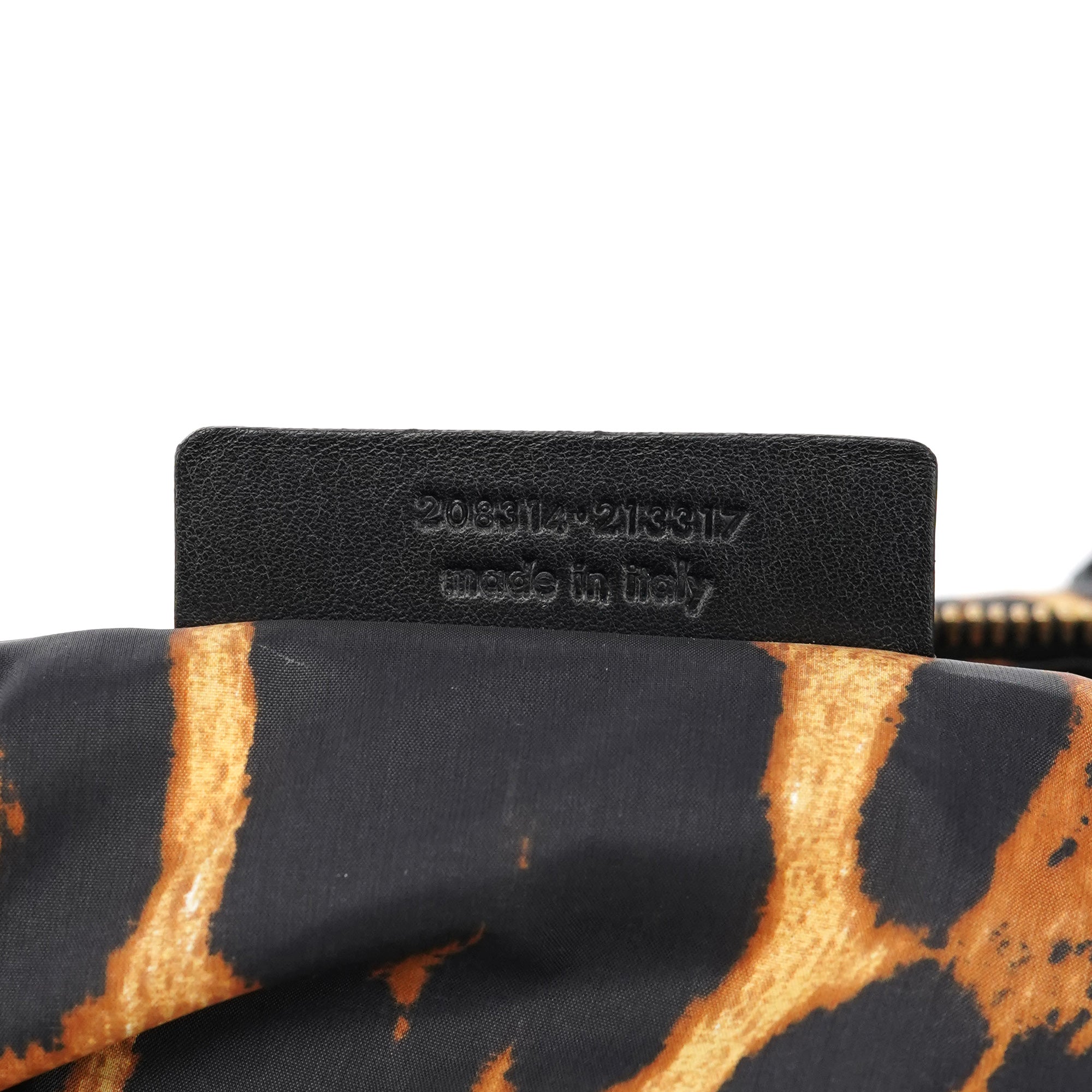 Leopard Nylon Y Boston bag