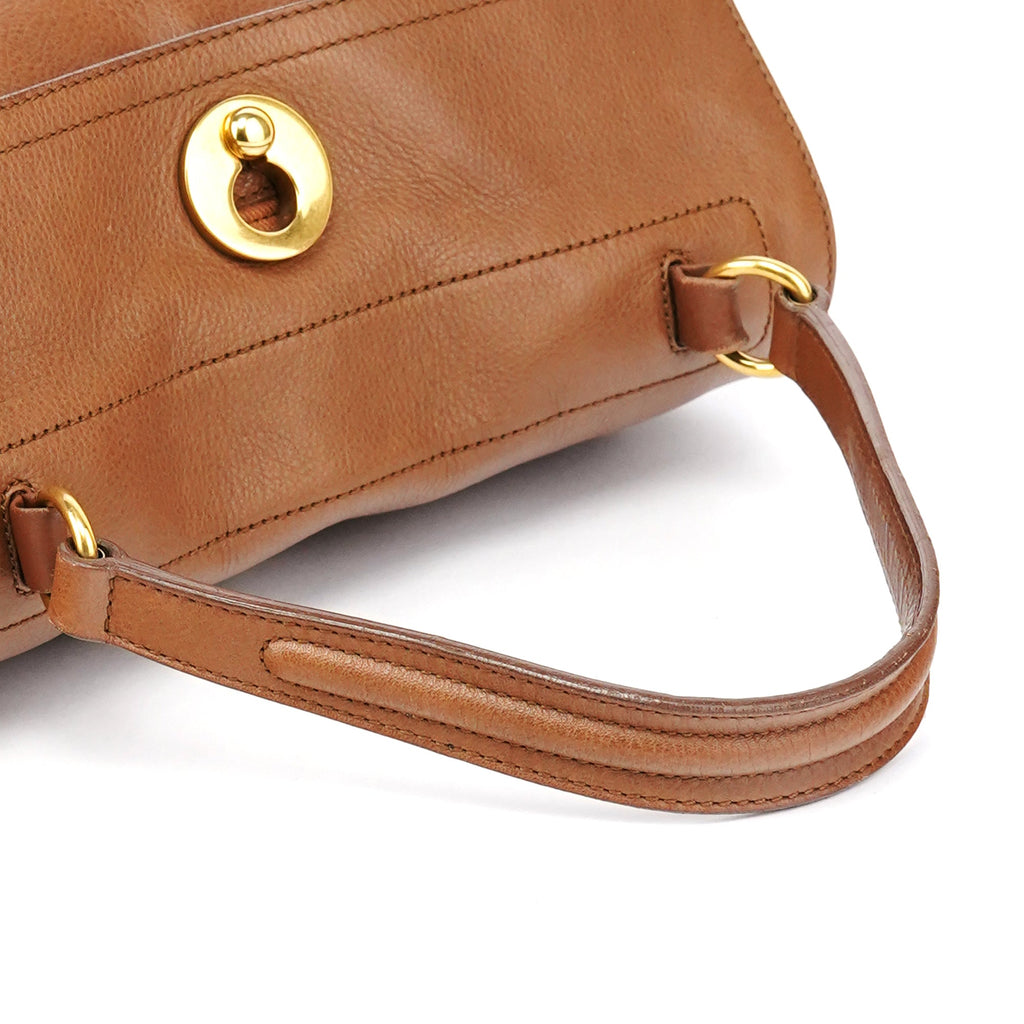 Light Brown Leather Muse Two Bag