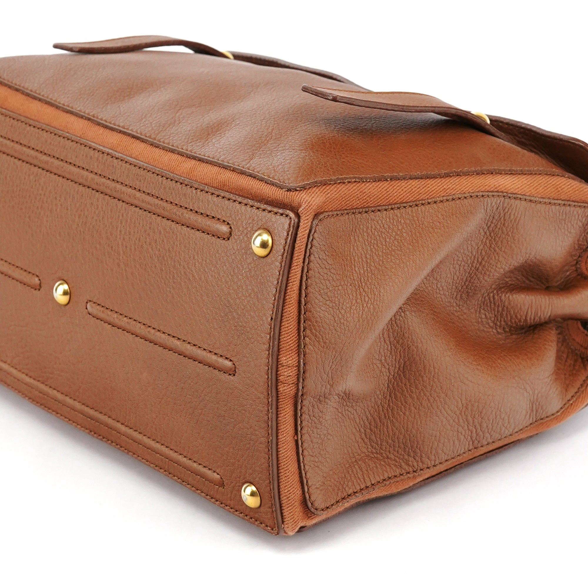 Light Brown Leather Muse Two Bag