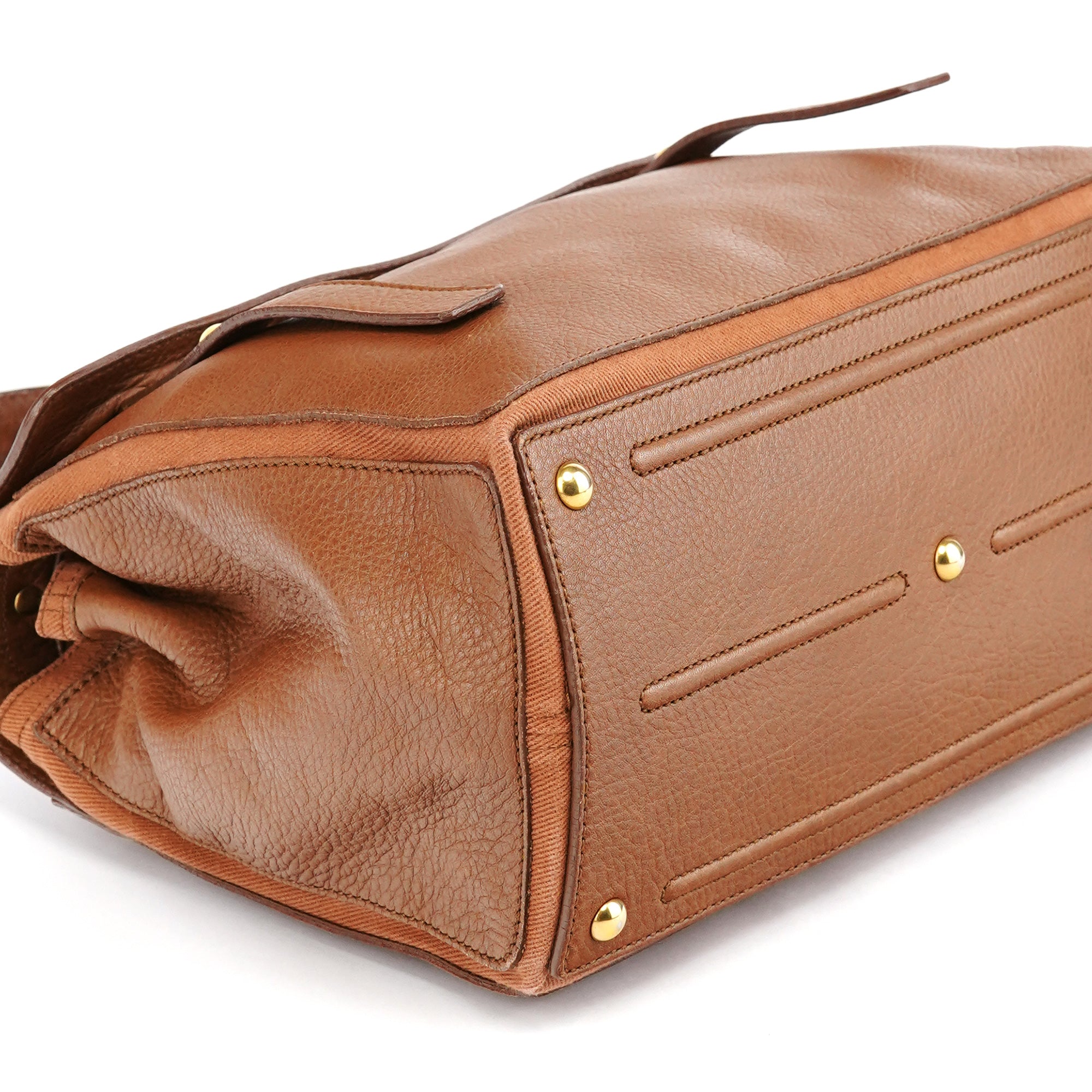 Light Brown Leather Muse Two Bag