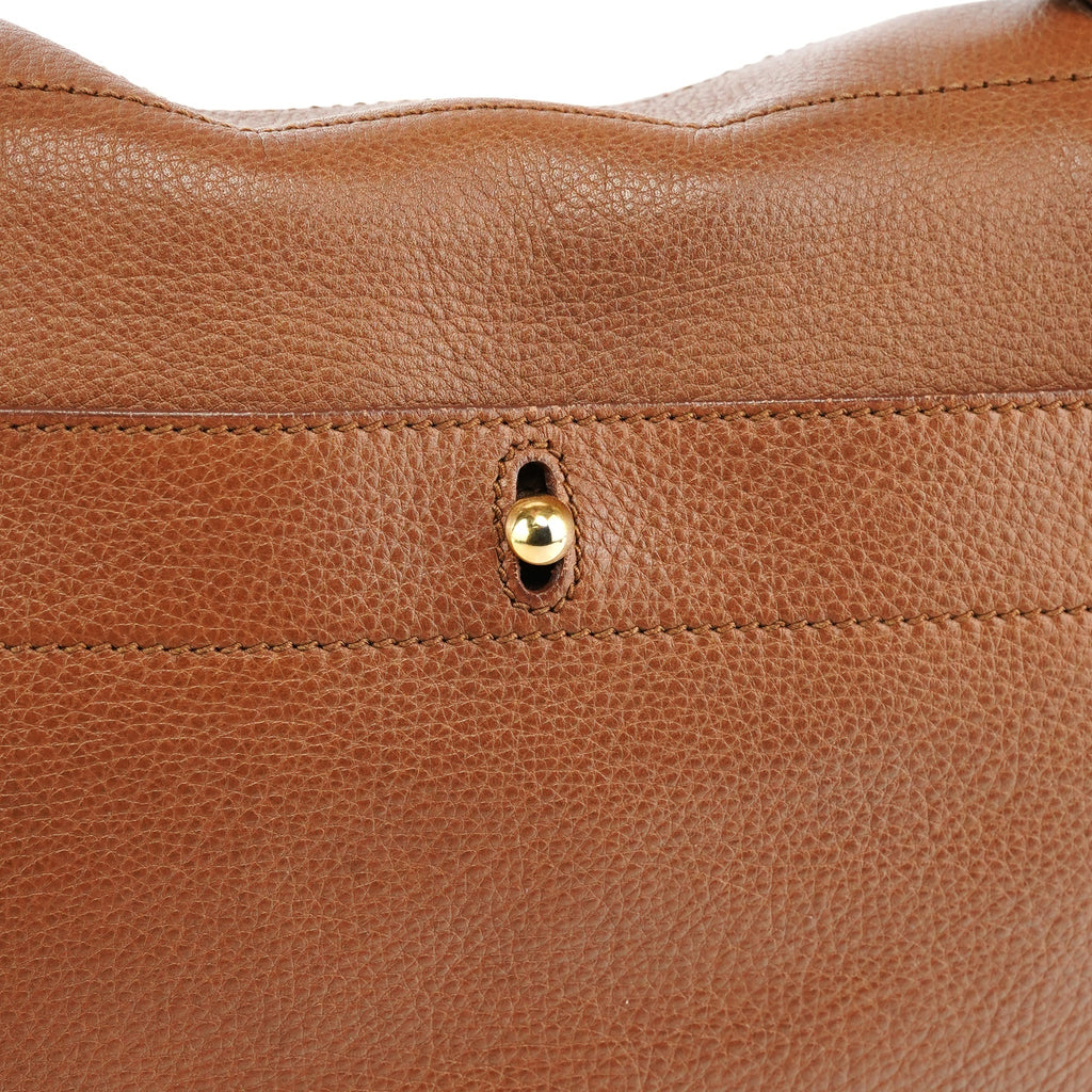 Light Brown Leather Muse Two Bag