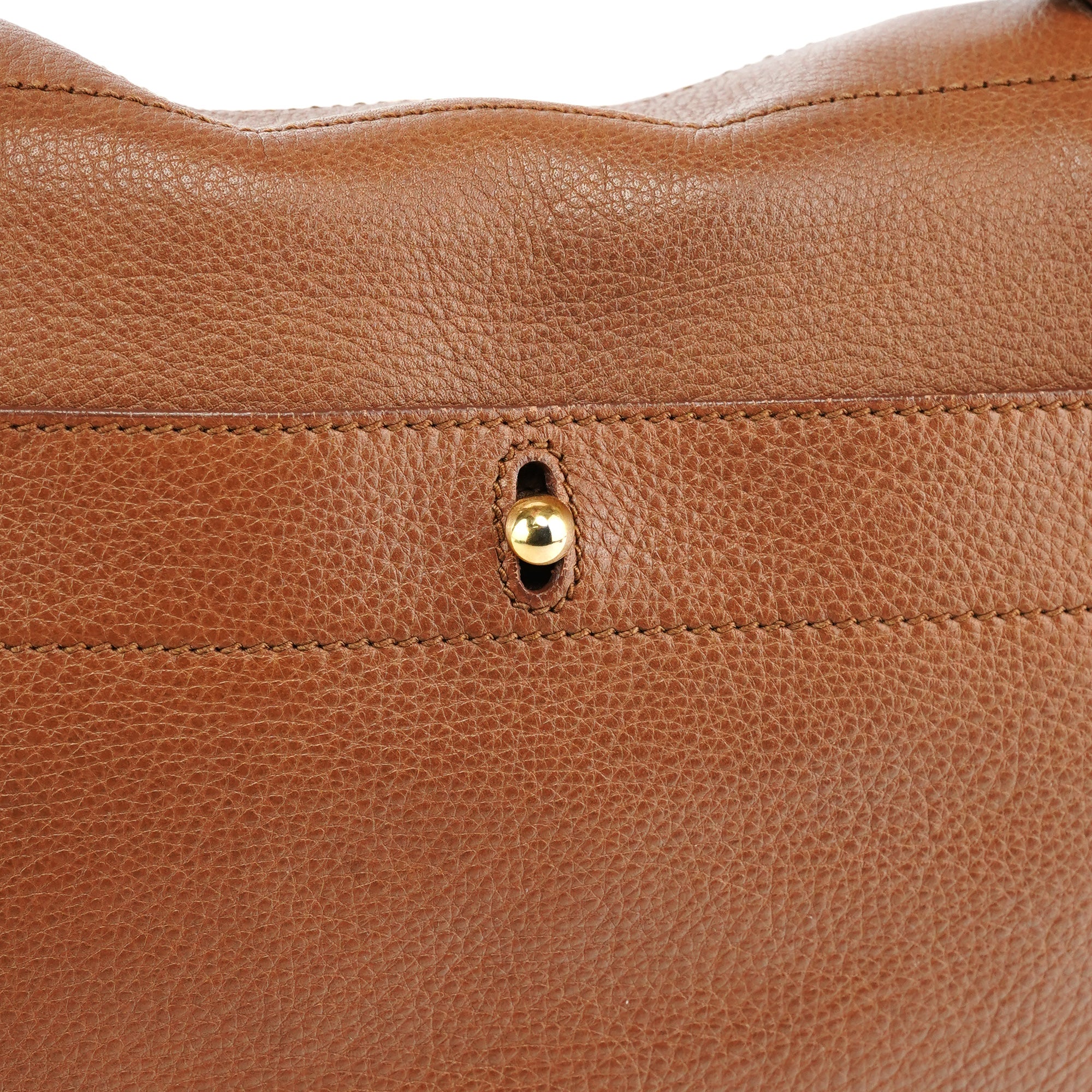 Light Brown Leather Muse Two Bag