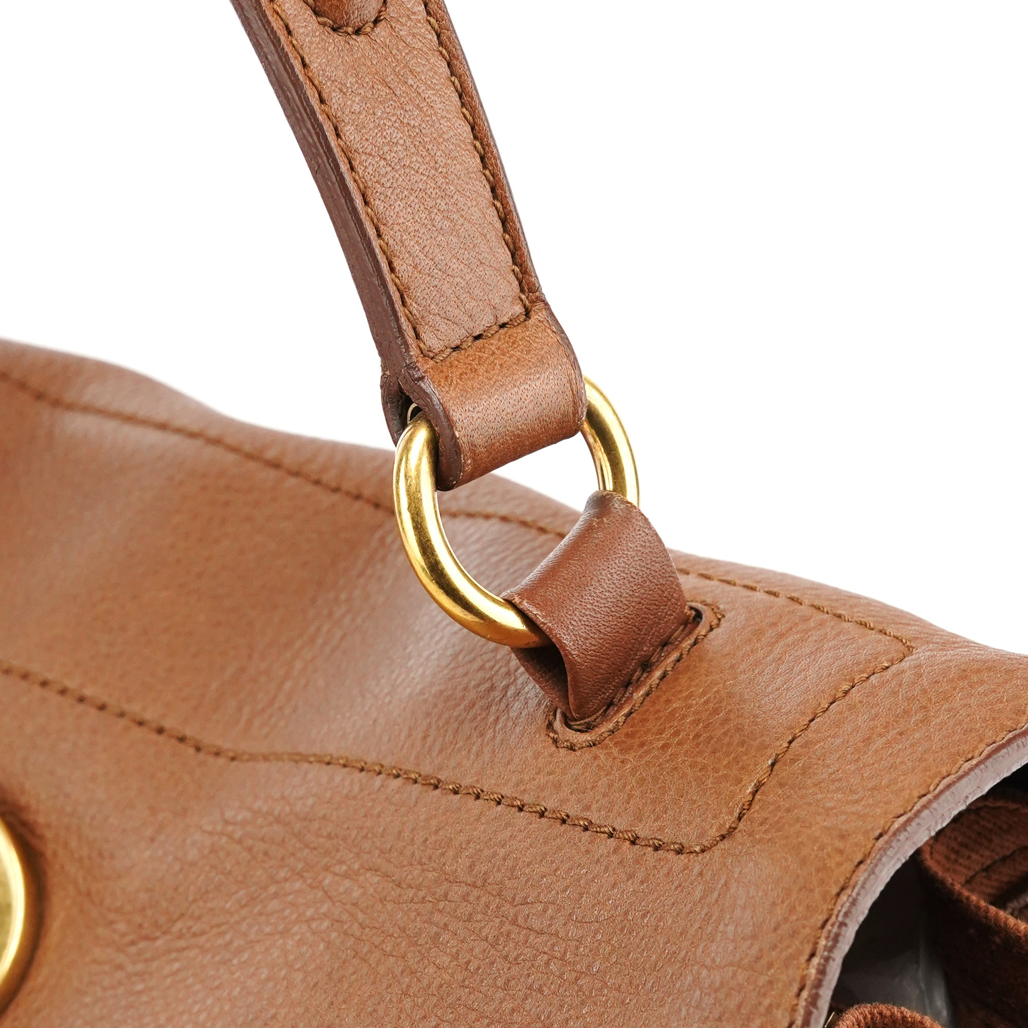 Light Brown Leather Muse Two Bag