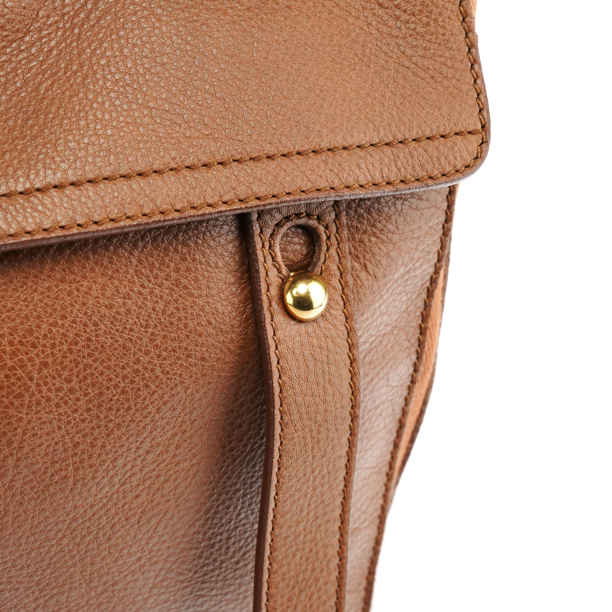 Light Brown Leather Muse Two Bag