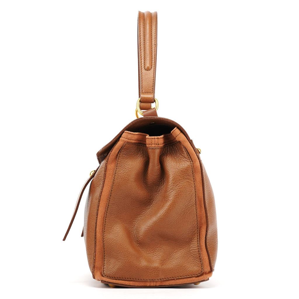 Light Brown Leather Muse Two Bag