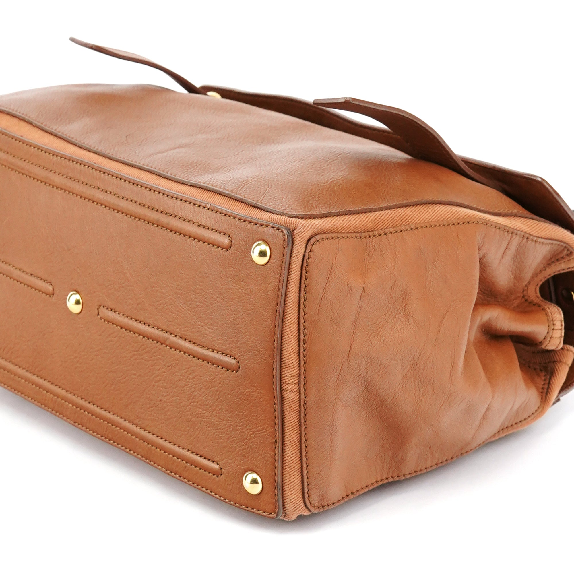 Light Brown Leather Muse Two Bag