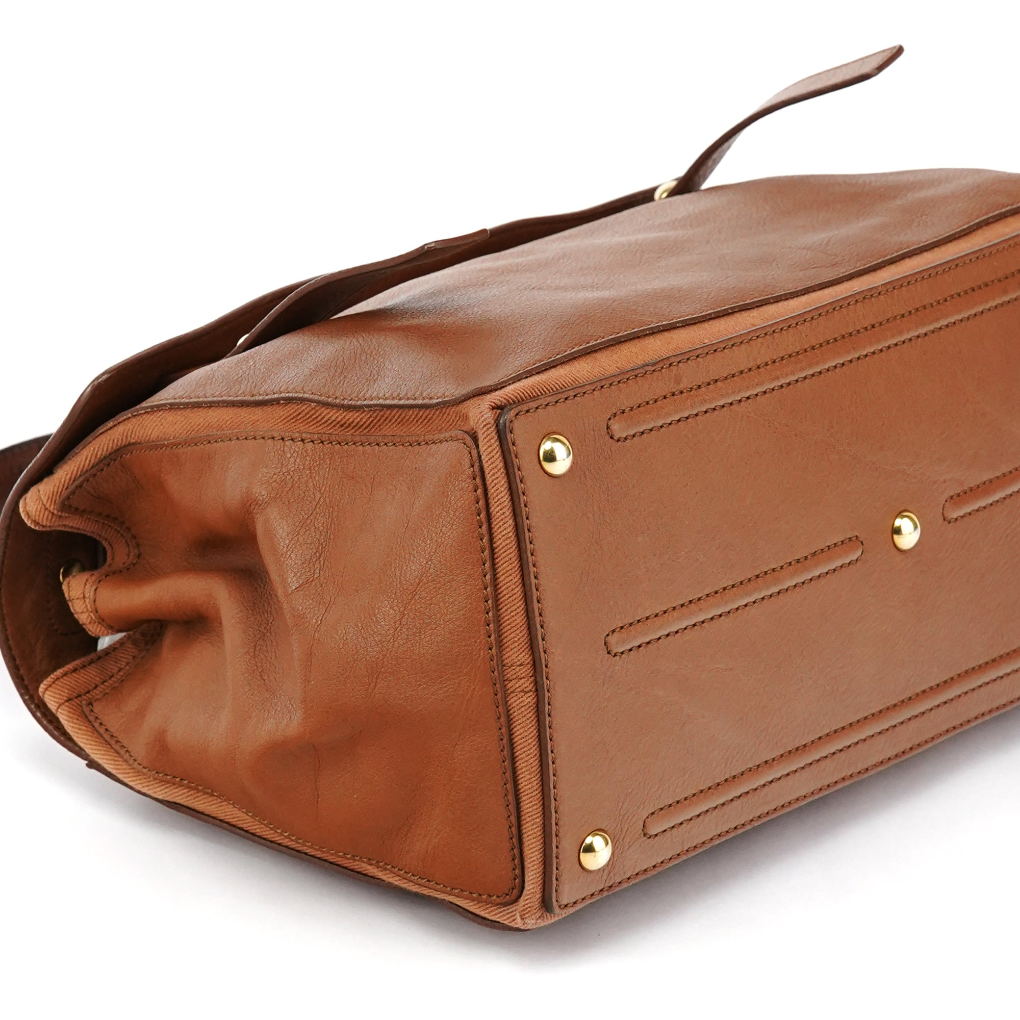 Light Brown Leather Muse Two Bag