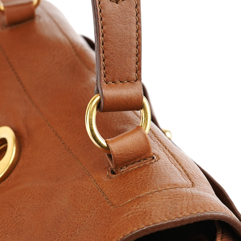 Light Brown Leather Muse Two Bag