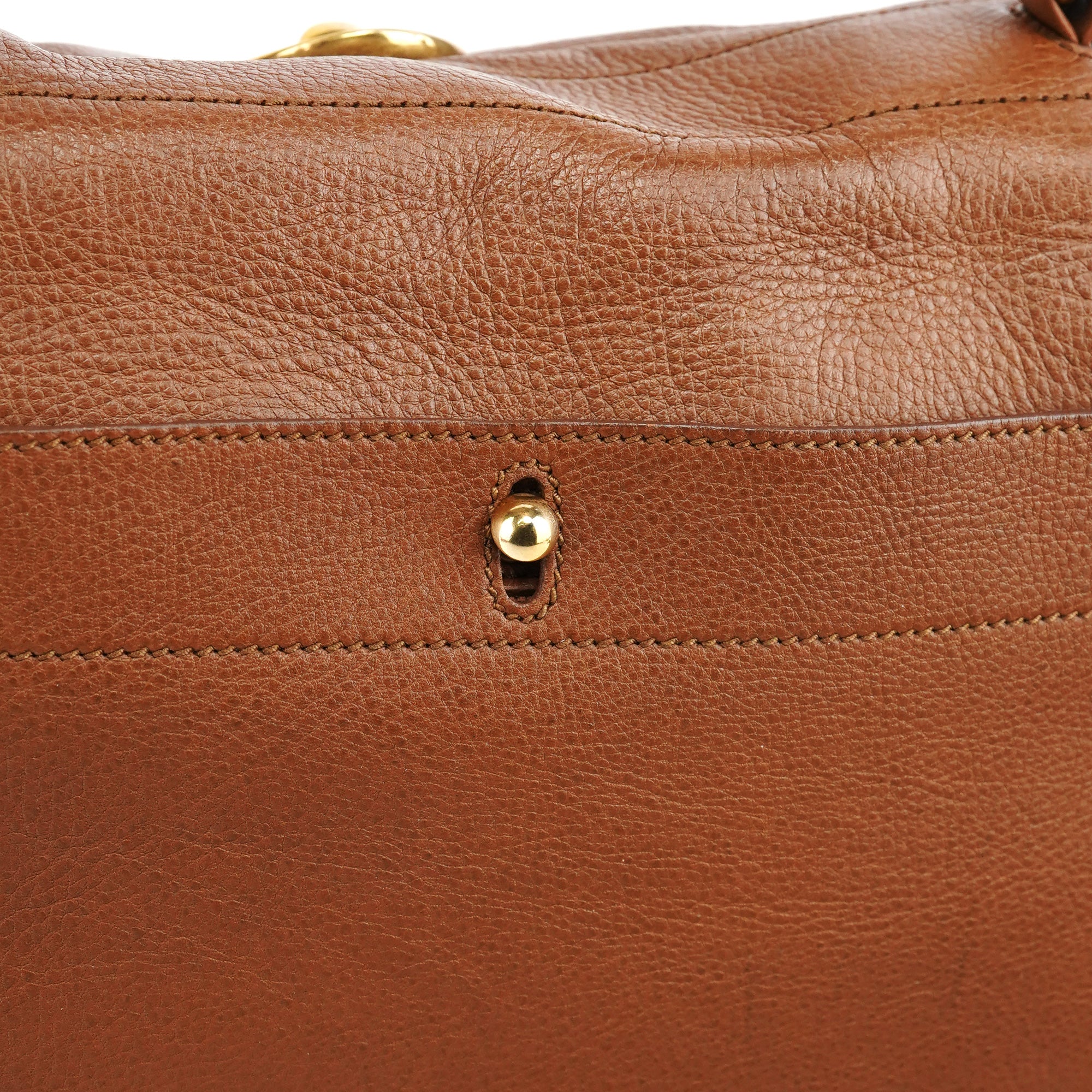 Light Brown Leather Muse Two Bag