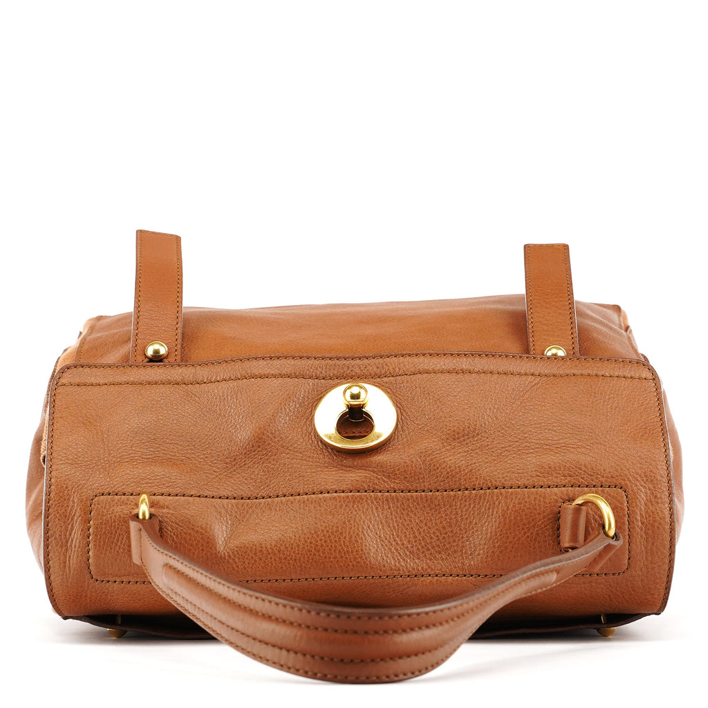 Light Brown Leather Muse Two Bag