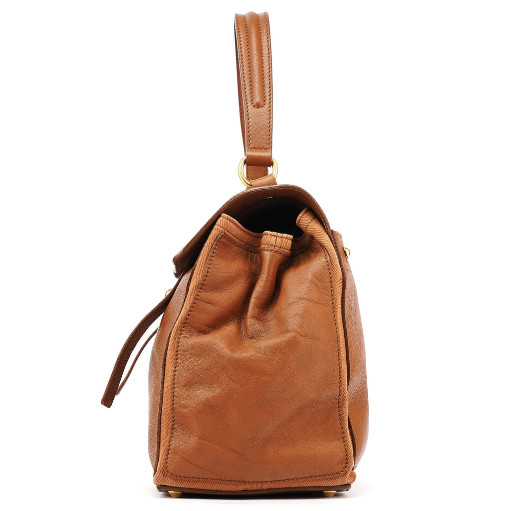 Light Brown Leather Muse Two Bag