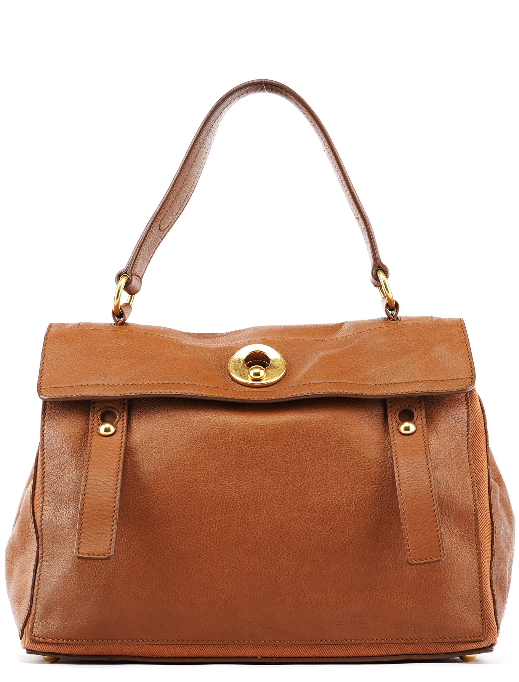 Light Brown Leather Muse Two Bag