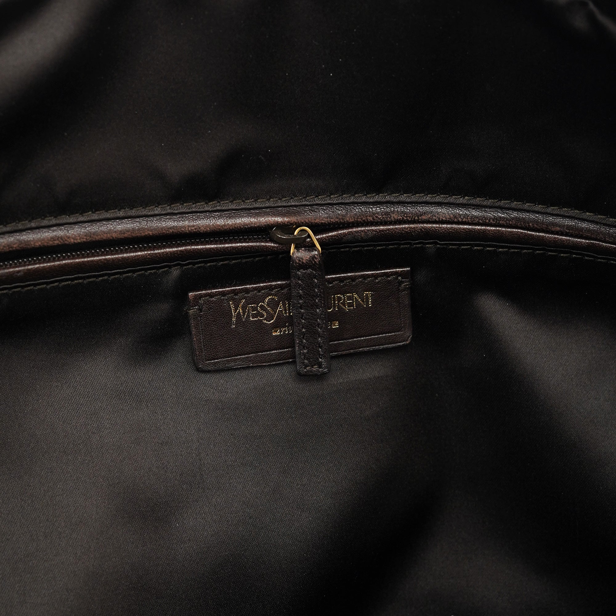 Light Brown Patent Leather Muse Tote Bag