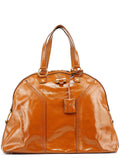 Light Brown Patent Leather Muse Tote Bag