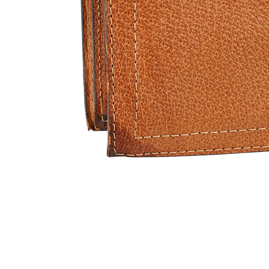 Light Brown Quilted Leather Shoulder Bag