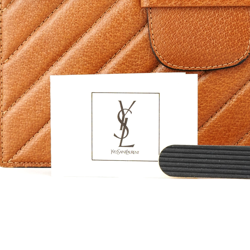 Light Brown Quilted Leather Shoulder Bag