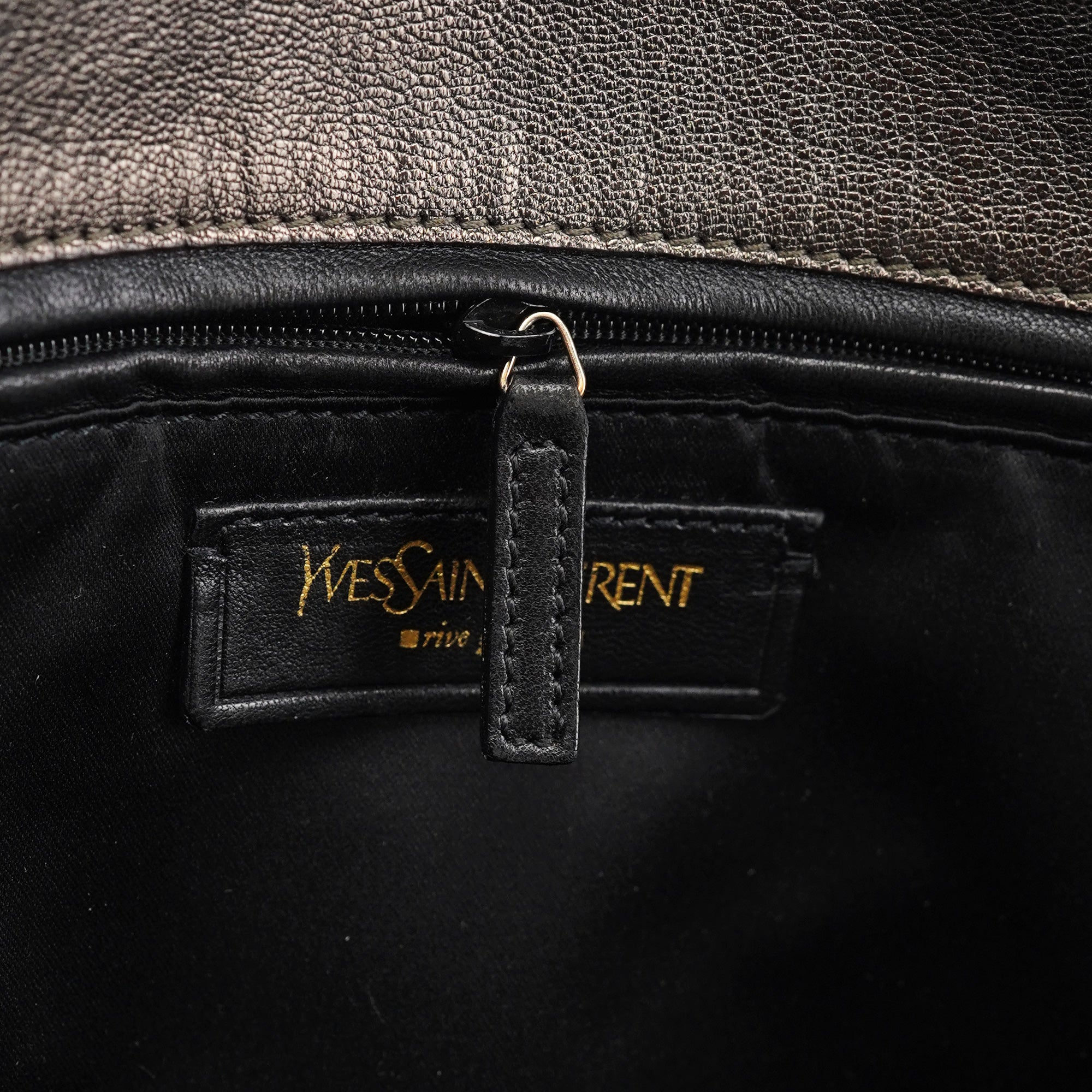 Metallic Leather Metropolis Shoulder Bag
