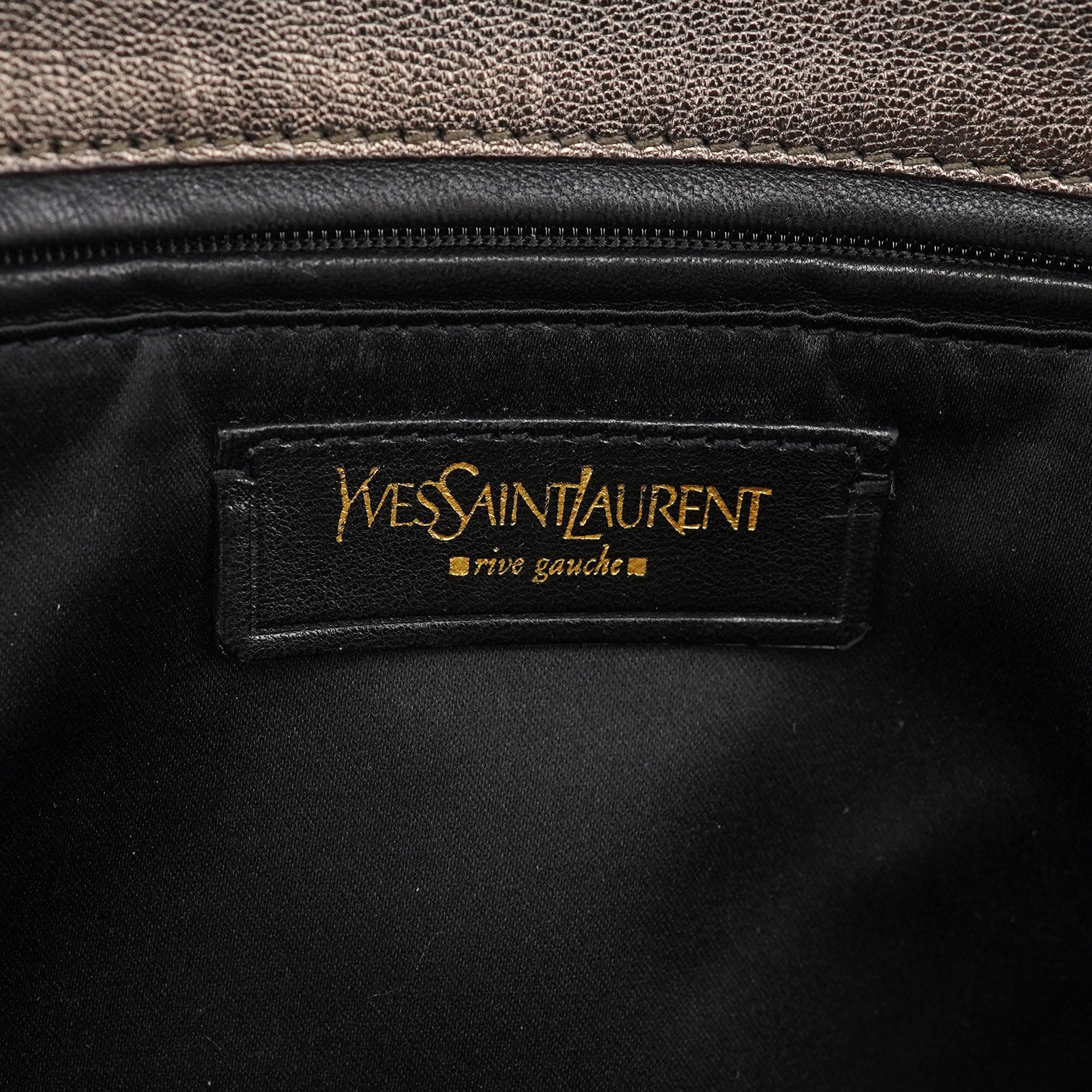 Metallic Leather Metropolis Shoulder Bag
