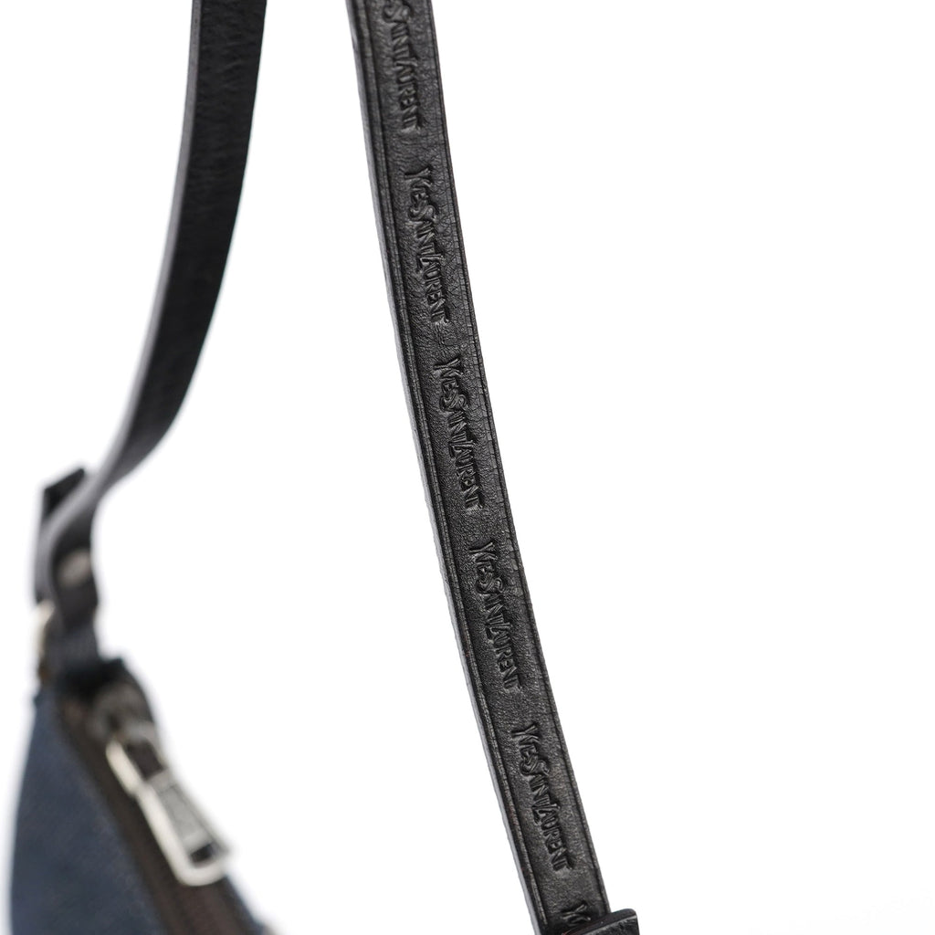 Navy Denim Mini Hobo Bag