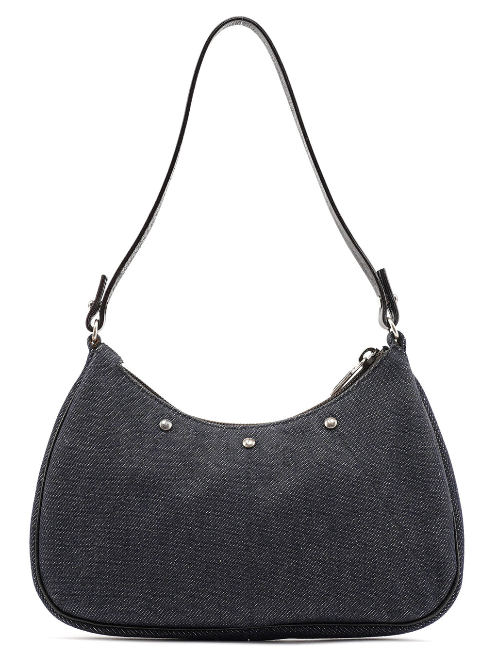 Navy Denim Mini Hobo Bag