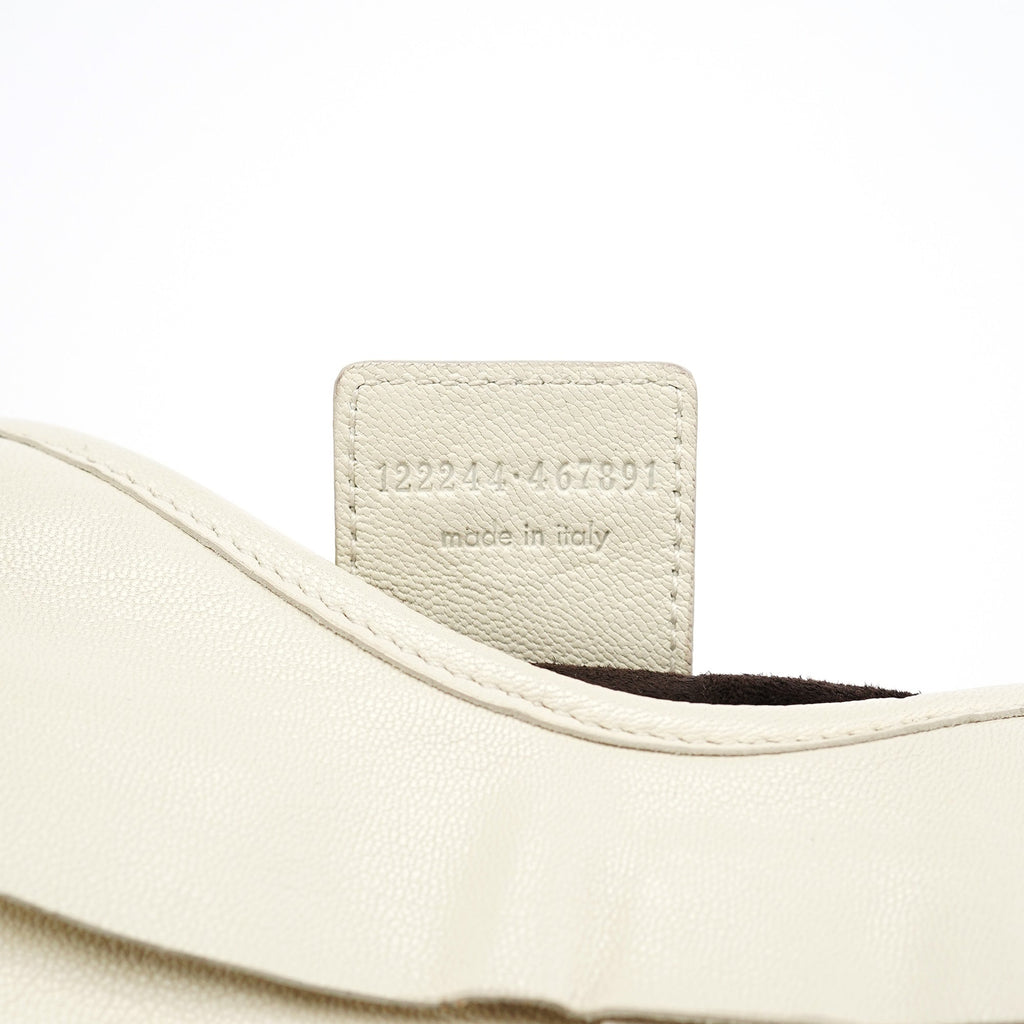 Off White Leather Saint Tropez Shoulder Bag