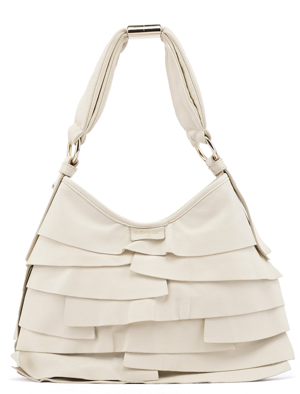 Off White Leather Saint Tropez Shoulder Bag