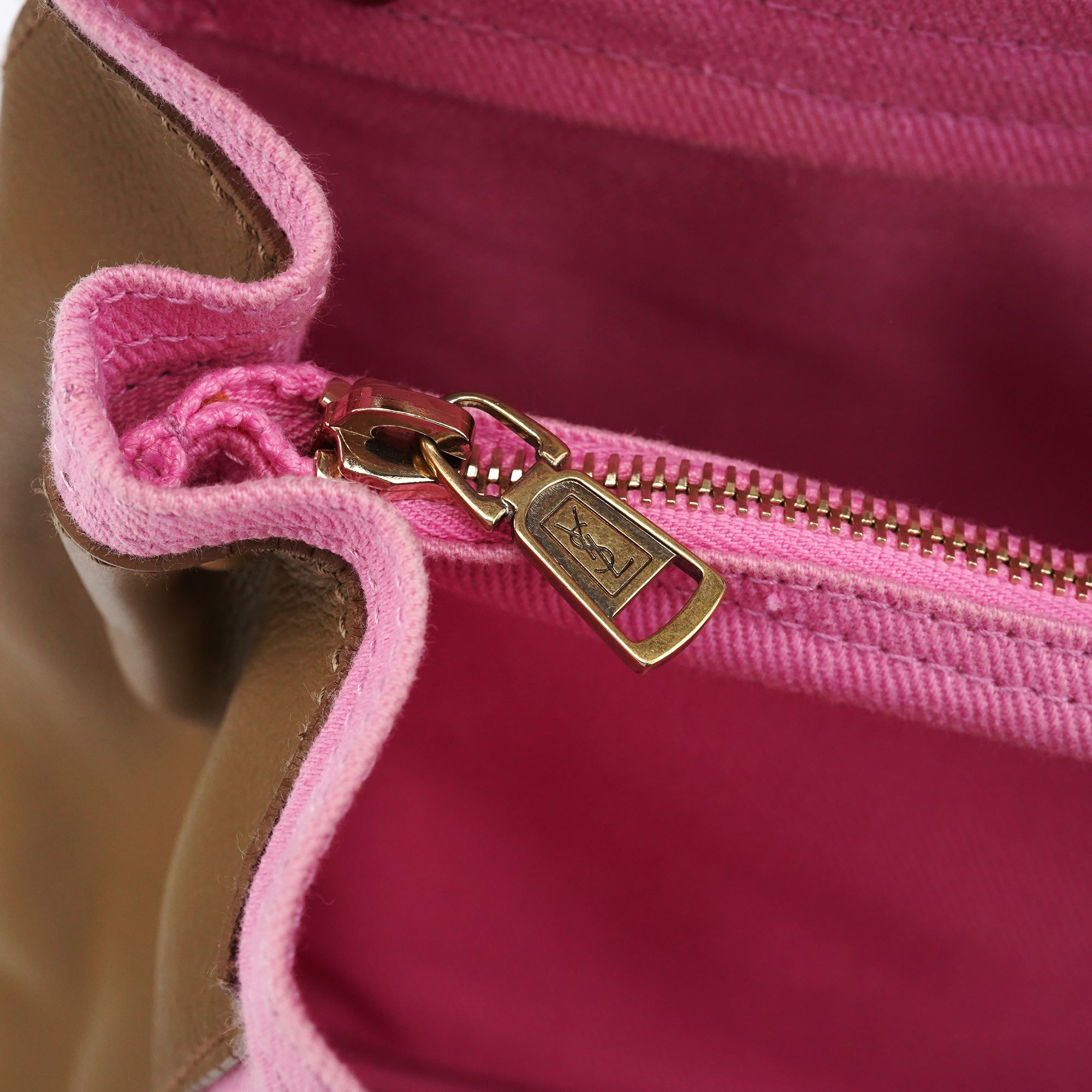Olive Pink Leather Muse Two 2-Way Bag