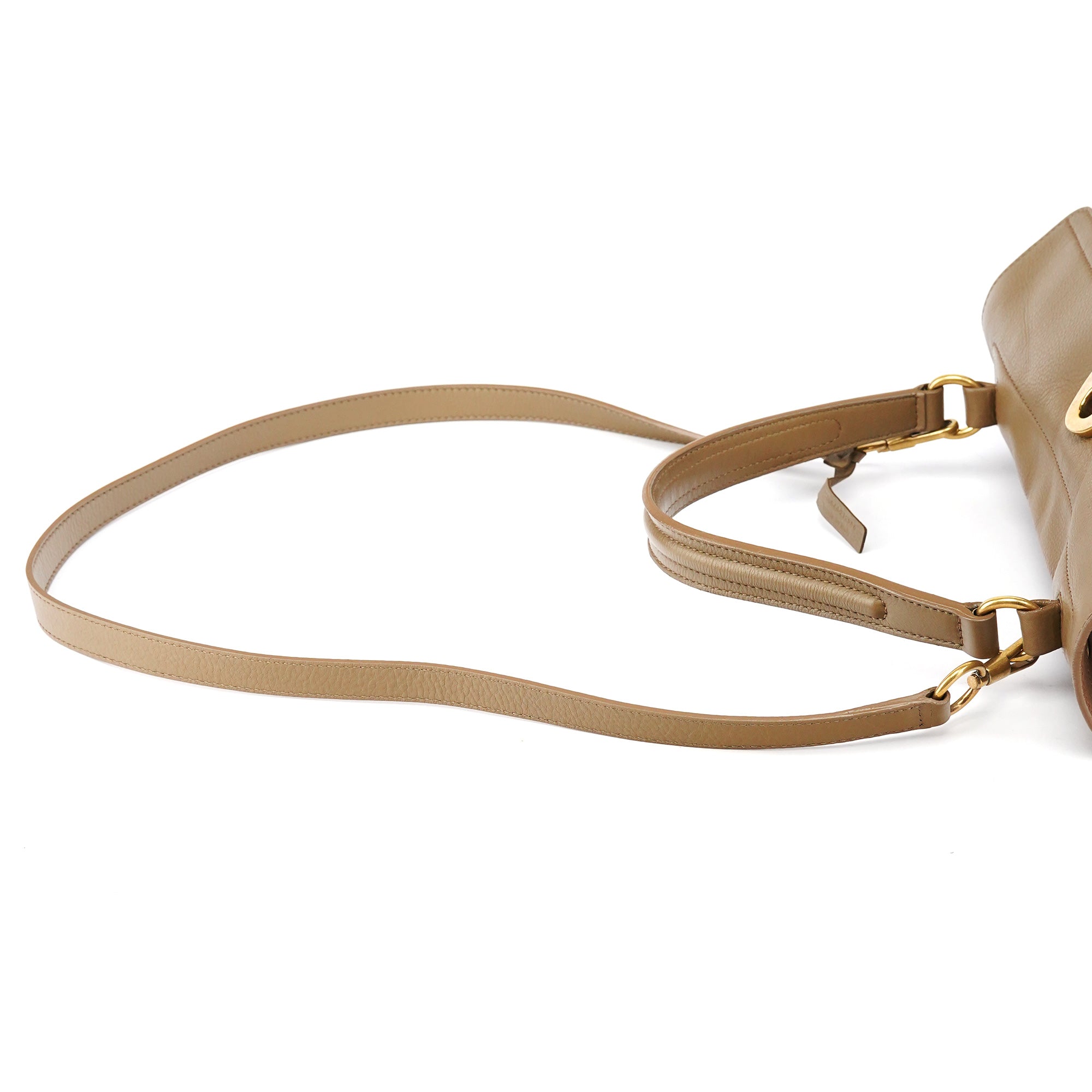 Olive Pink Leather Muse Two 2-Way Bag