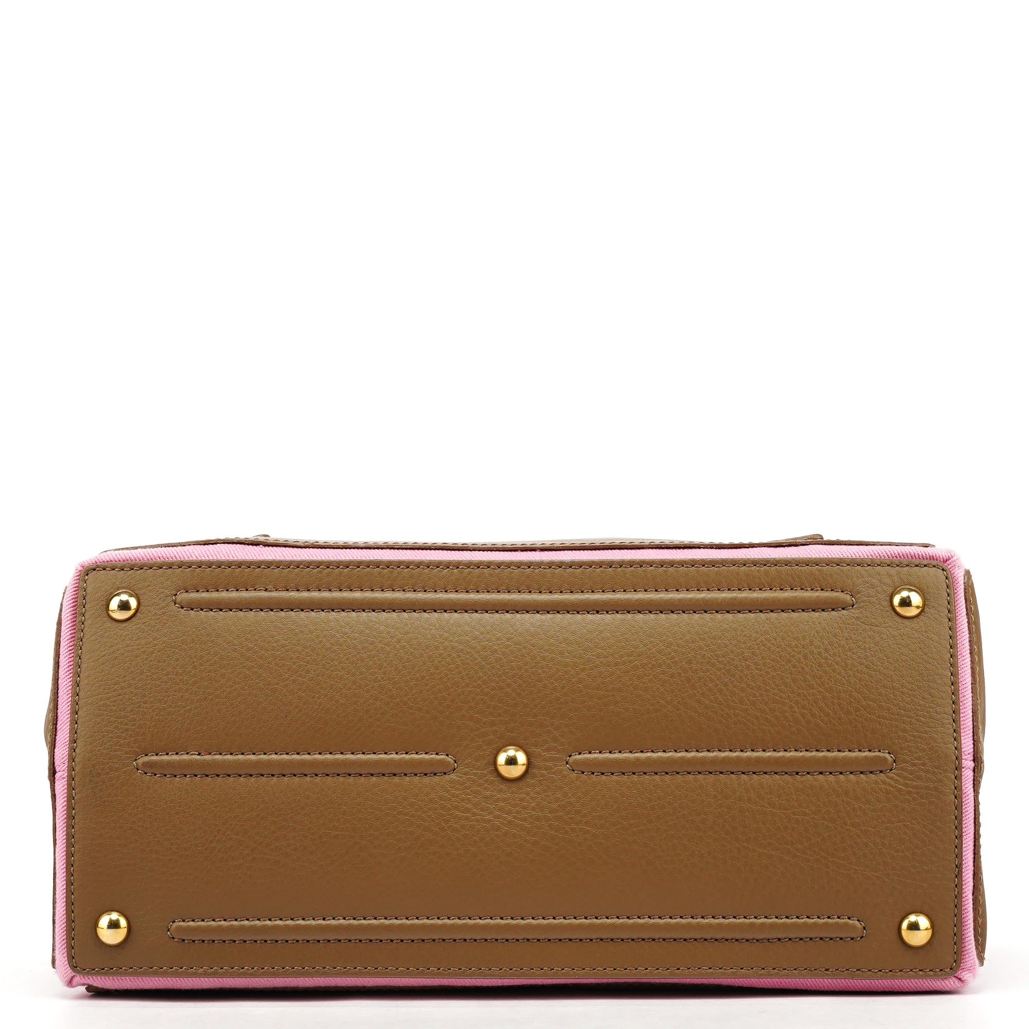 Olive Pink Leather Muse Two 2-Way Bag