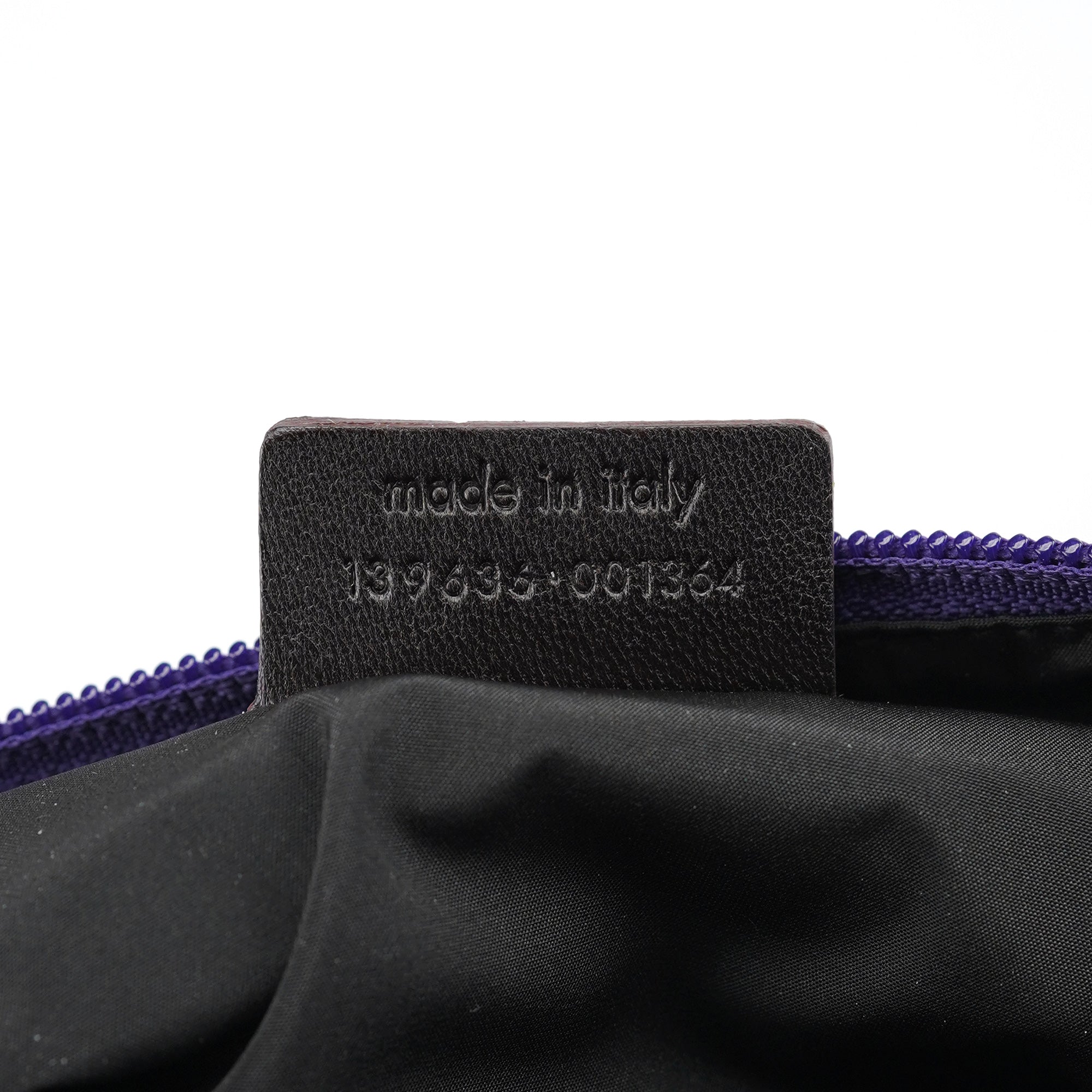 Purple Canvas YSL Shoulder Bag